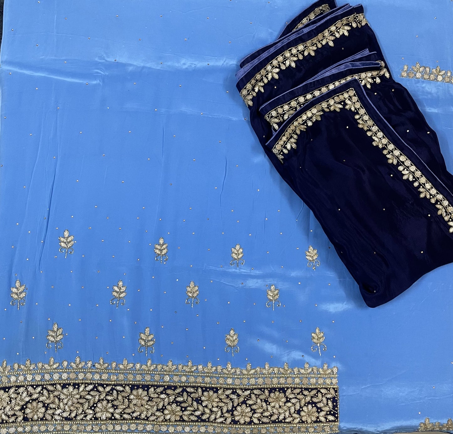 Gotapatti Embellished Unstitched Suit