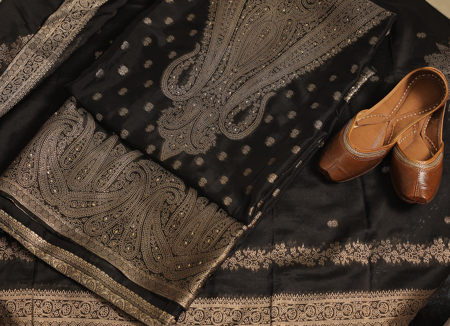 Unstitched Banglory Silk Woven Suit